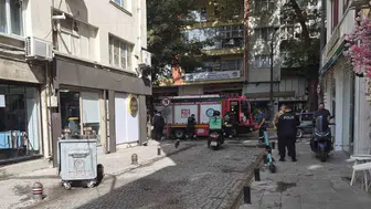 Eskişehir'de çöp konteynerinde patlama sonrası yangın çıktı