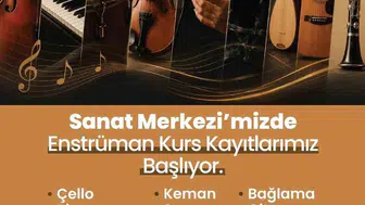 Merkezefendi sanat merkezinde enstrüman kursları için kayıt dönemi başladı