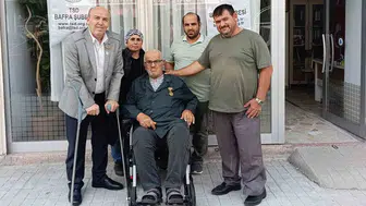 Bafra'da şehit babasına akülü sandalye desteği: Türkiye Sakatlar Derneği'nin anlamlı katkısı
