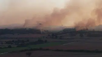 Adana'daki orman yangınına havadan güçlü müdahale devam ediyor