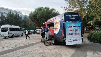 Denizli'de öğrencileri mutlu eden sıcak ikramlar