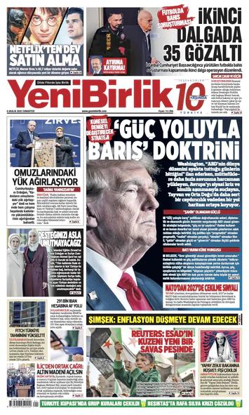 Yeni Birlik Gazetesi | 6 Aralık 2025