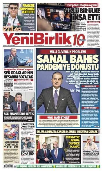 Yeni Birlik Gazetesi | 10 Aralık 2025