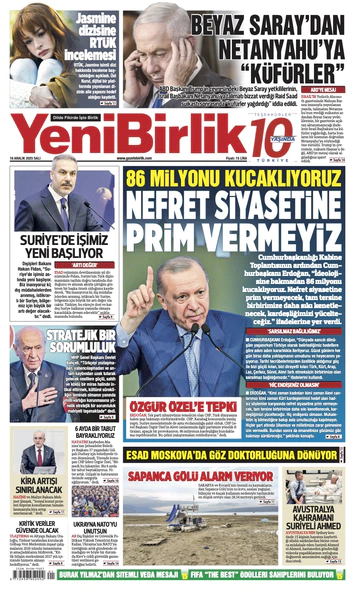 Yeni Birlik Gazetesi | 16 Aralık 2025