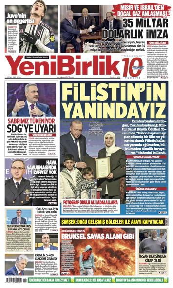 Yeni Birlik Gazetesi | 19 Aralık 2025