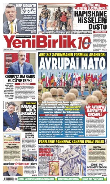Yeni Birlik Gazetesi | 6 Şubat 2026