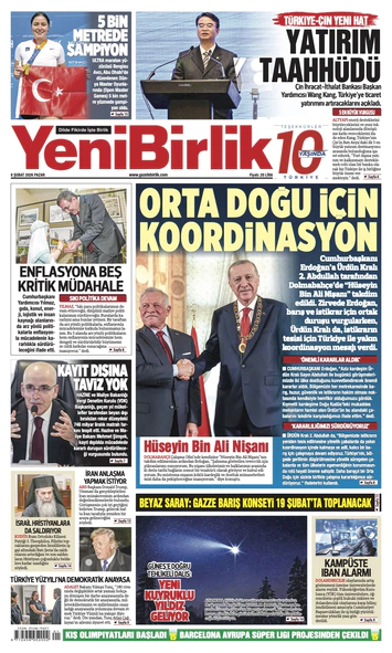 Yeni Birlik Gazetesi | 8 Şubat 2026