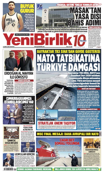 Yeni Birlik Gazetesi | 15 Şubat 2026