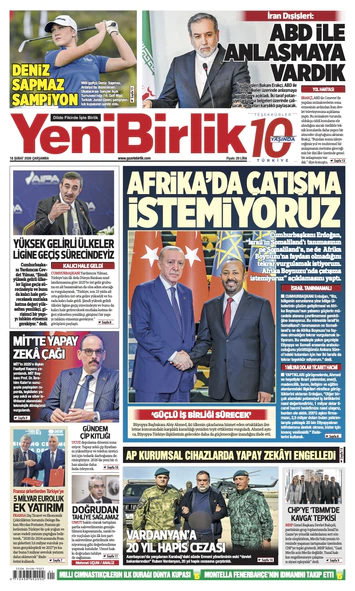 Yeni Birlik Gazetesi | 18 Şubat 2026