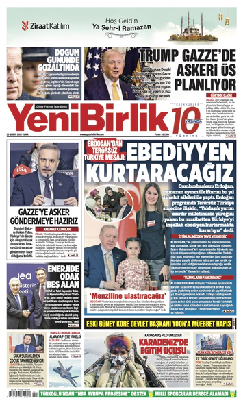 Yeni Birlik Gazetesi | 20 Şubat 2026