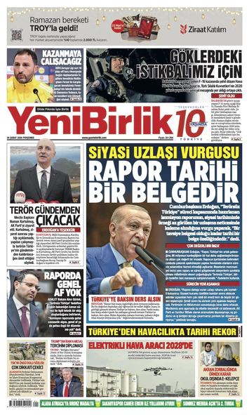 Yeni Birlik Gazetesi | 26 Şubat 2026