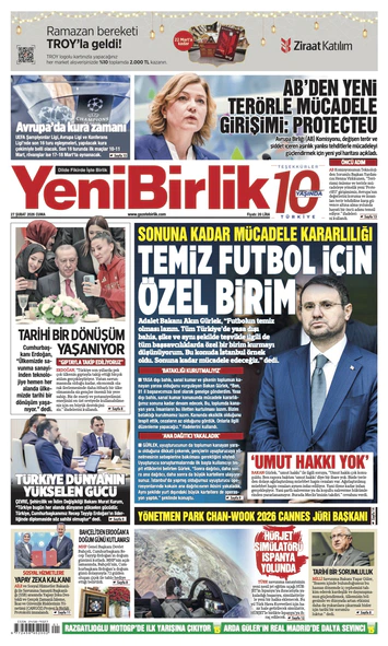 Yeni Birlik Gazetesi | 27 Şubat 2026