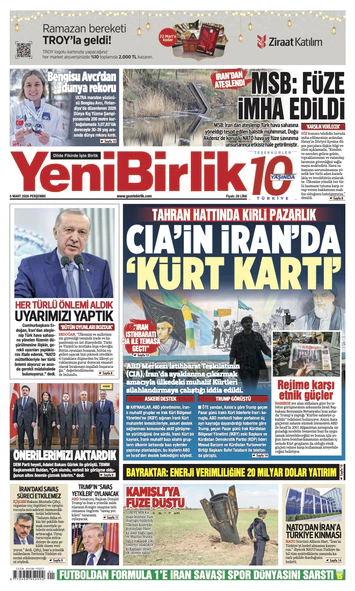 Yeni Birlik Gazetesi | 5 Mart 2026