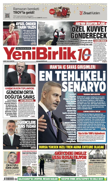 Yeni Birlik Gazetesi | 9 Mart 2026