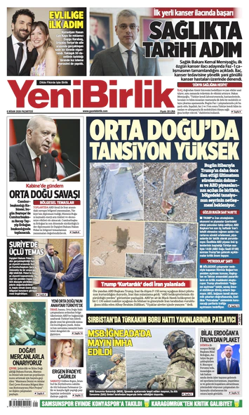 Yeni Birlik Gazetesi | 6 Nisan 2026