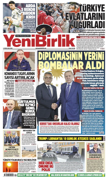 Yeni Birlik Gazetesi | 17 Nisan 2026