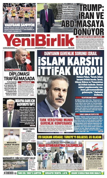 Yeni Birlik Gazetesi | 20 Nisan 2026