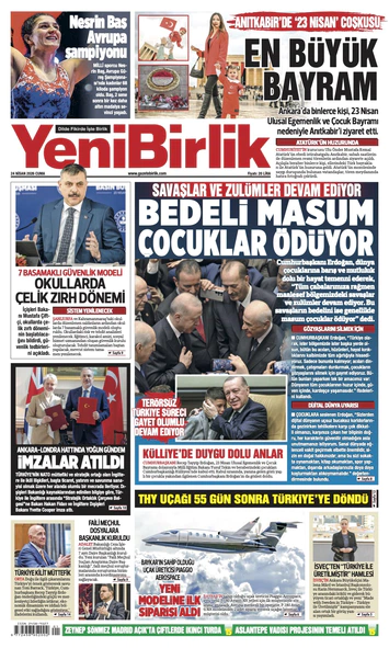 Yeni Birlik Gazetesi | 24 Nisan 2026