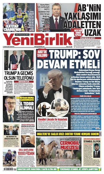 Yeni Birlik Gazetesi | 27 Nisan 2026