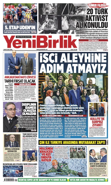 Yeni Birlik Gazetesi | 1 Mayıs 2026