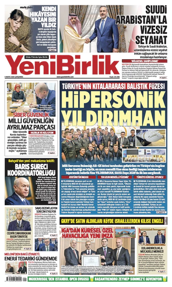 Yeni Birlik Gazetesi | 6 Mayıs 2026