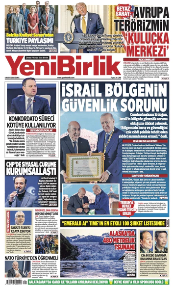 Yeni Birlik Gazetesi | 8 Mayıs 2026