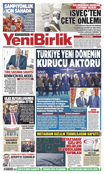 Yeni Birlik Gazetesi | 9 Mayıs 2026