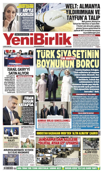 Yeni Birlik Gazetesi | 12 Mayıs 2026