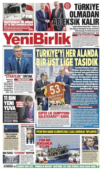 Yeni Birlik Gazetesi | 19 Mayıs 2026