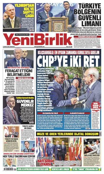 Yeni Birlik Gazetesi | 23 Mayıs 2026