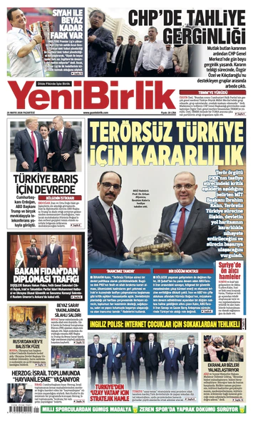 Yeni Birlik Gazetesi | 25 Mayıs 2026