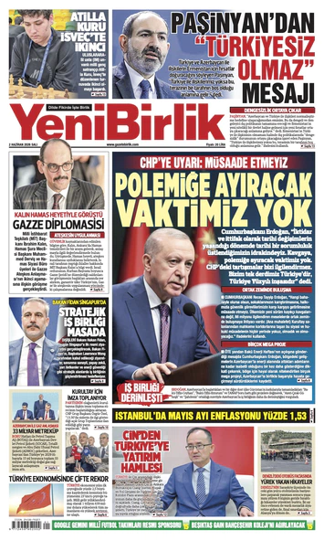Yeni Birlik Gazetesi | 2 Haziran 2026