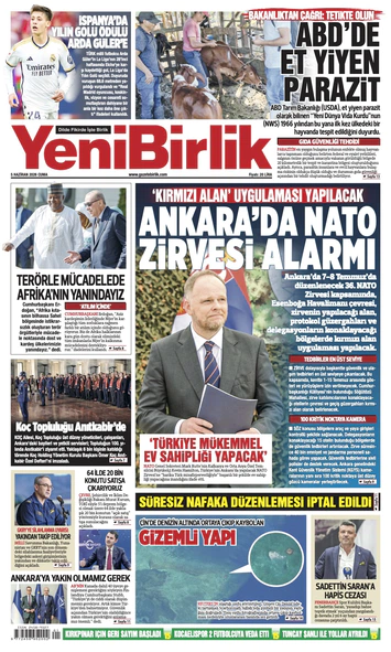Yeni Birlik Gazetesi | 5 Haziran 2026