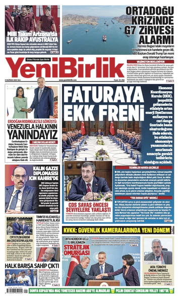 Yeni Birlik Gazetesi | 9 Haziran 2026