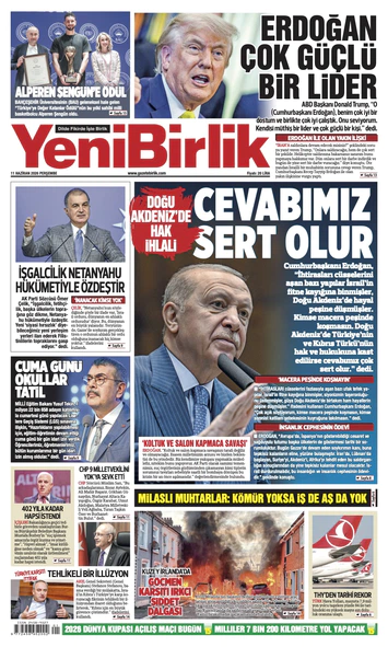 Yeni Birlik Gazetesi | 11 Haziran 2026