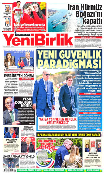 Yeni Birlik Gazetesi | 21 Haziran 2026