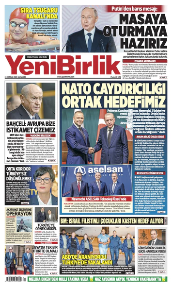 Yeni Birlik Gazetesi | 24 Haziran 2026