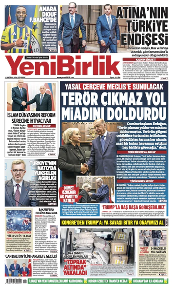 Yeni Birlik Gazetesi | 25 Haziran 2026