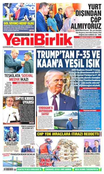 Yeni Birlik Gazetesi | 26 Haziran 2026