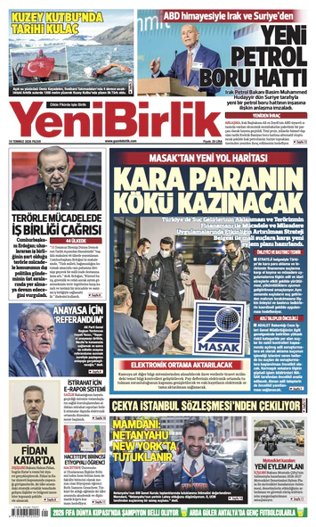 Yeni Birlik Gazetesi | 19 Temmuz 2026