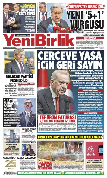 Yeni Birlik Gazetesi | 30 Temmuz 2026