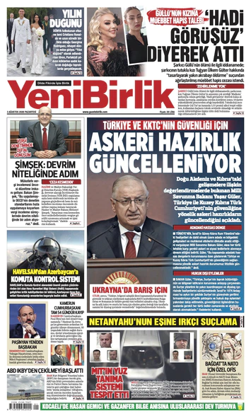 Yeni Birlik Gazetesi | 3 Ağustos 2026