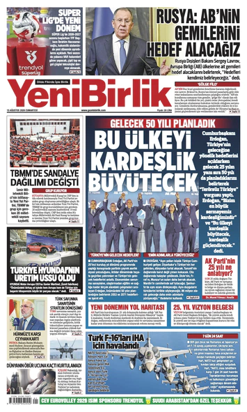 Yeni Birlik Gazetesi | 15 Ağustos 2026