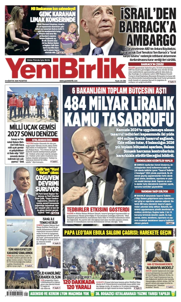 Yeni Birlik Gazetesi | 24 Ağustos 2026