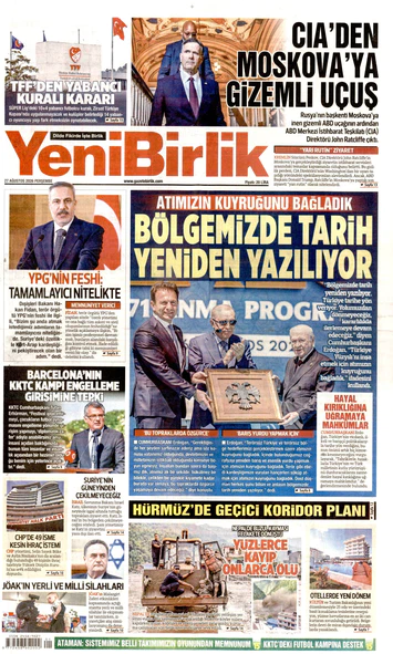 Yeni Birlik Gazetesi | 27 Ağustos 2026