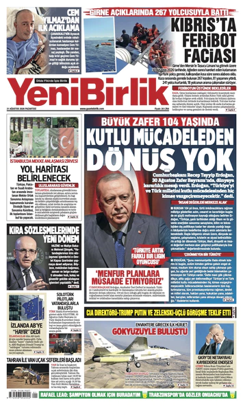 Yeni Birlik Gazetesi | 31 Ağustos 2026