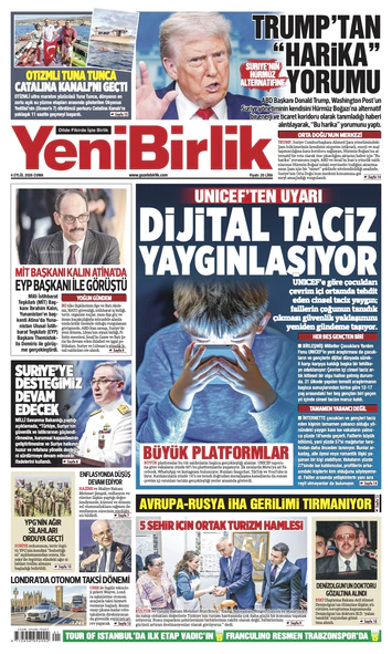Yeni Birlik Gazetesi | 4 Eylül 2026