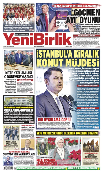Yeni Birlik Gazetesi | 5 Eylül 2026