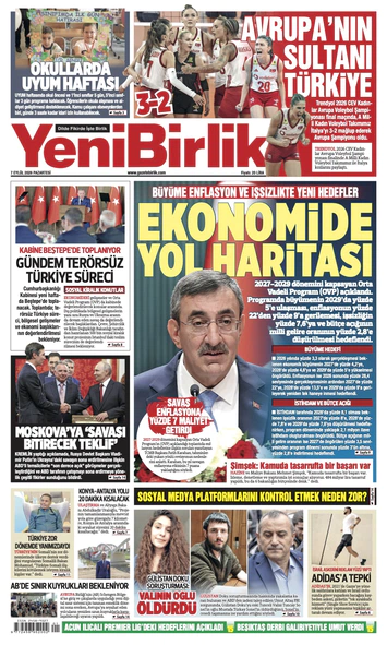 Yeni Birlik Gazetesi | 7 Eylül 2026