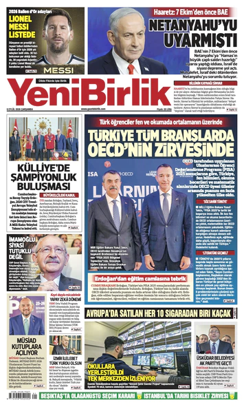 Yeni Birlik Gazetesi | 9 Eylül 2026